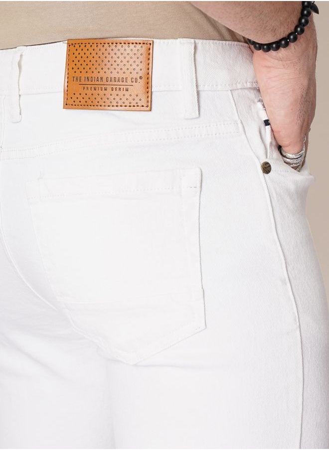 The Indian Garage Co - Men Slim Fit Placement Print Mid-Rise Stretchable Jeans - Image 1