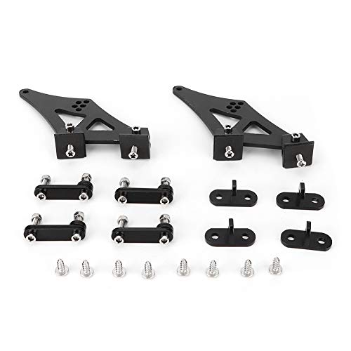 EVGATSAUTO Spoiler Mount Brackets, 5" Universal Car CNC Aluminum Alloy Rear Wing Trunk Racing Tail Spoiler Legs Mount Brackets - Image 1