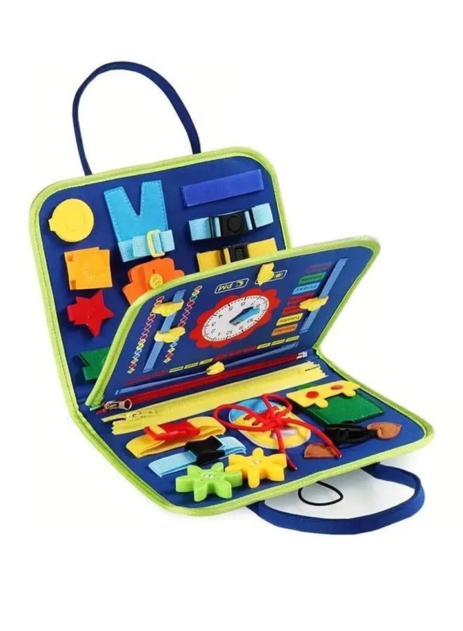 Sybil's, Busy Books for kids Montessori, 3-5 Years, Little Explorers, Blue - Image 1