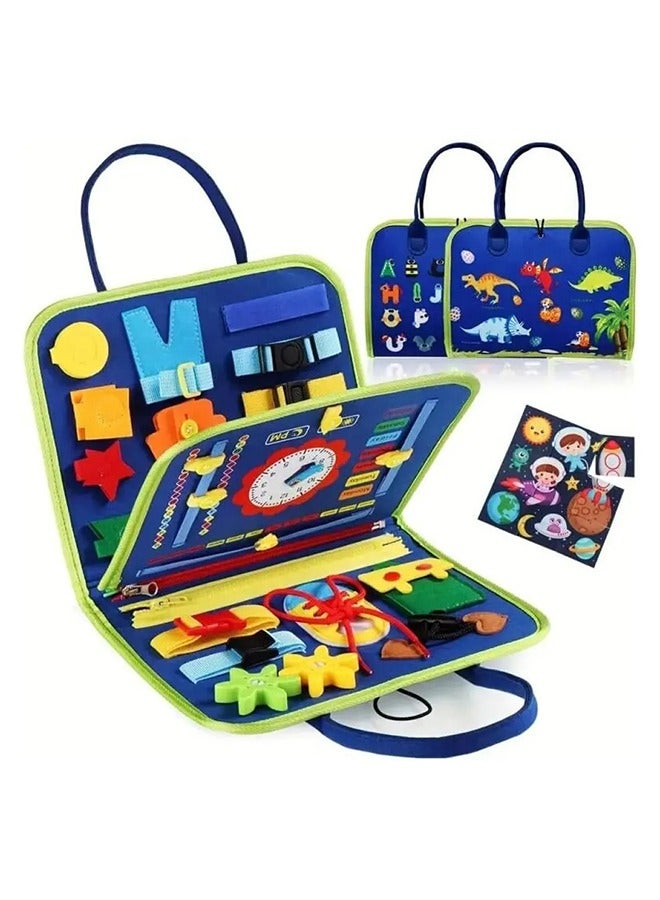 Sybil's, Busy Books for kids Montessori, 3-5 Years, Little Explorers, Blue - Image 2