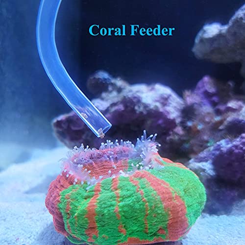 AREPK Aquarium Coral Feeder Fish Feeder Waste Clean Tool Manual Cleaner Water Changer Fish Tank Cleaning Tool Siphon Dropper Waste Remover Aquatic Bottom Pipette (25IN) - Image 3