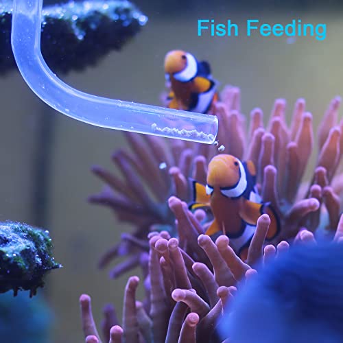 AREPK Aquarium Coral Feeder Fish Feeder Waste Clean Tool Manual Cleaner Water Changer Fish Tank Cleaning Tool Siphon Dropper Waste Remover Aquatic Bottom Pipette (25IN) - Image 2