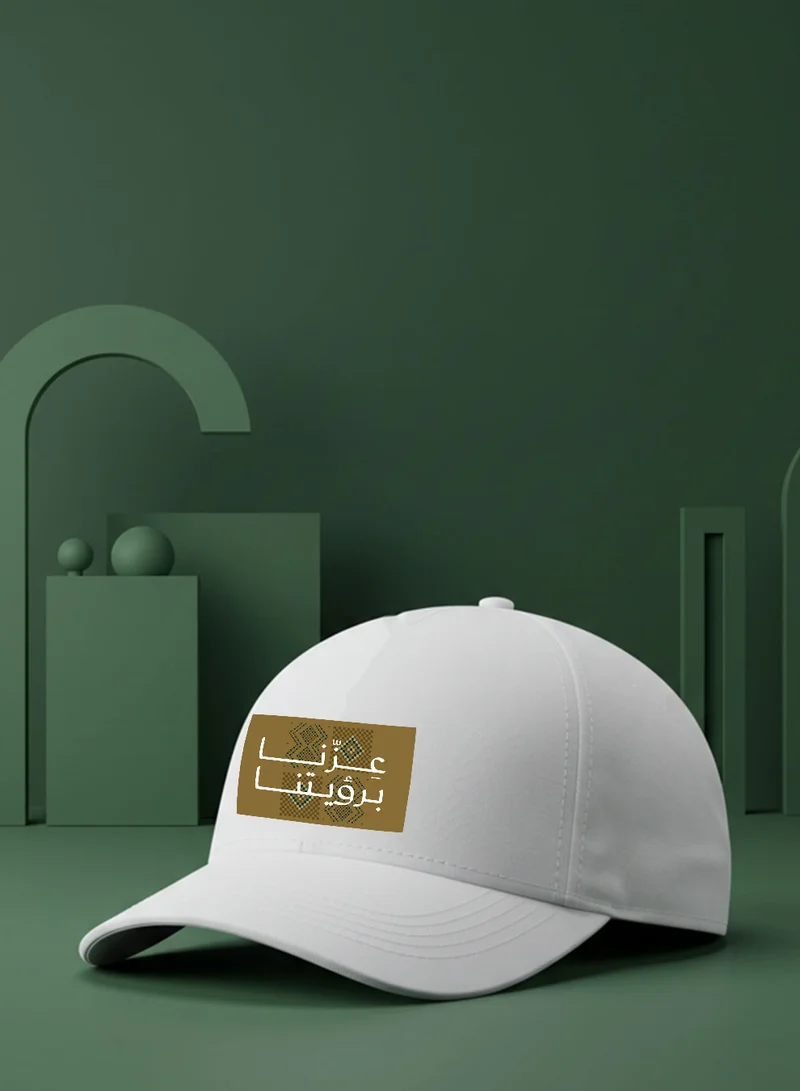 LOWHA Cotton Cap for Saudi National Day with Celebration Phrase Design