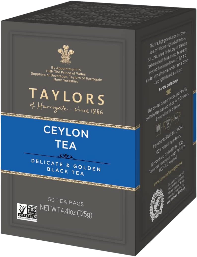Taylors of Harrogate Pure Ceylon Tea - 50 Teabags - Image 1