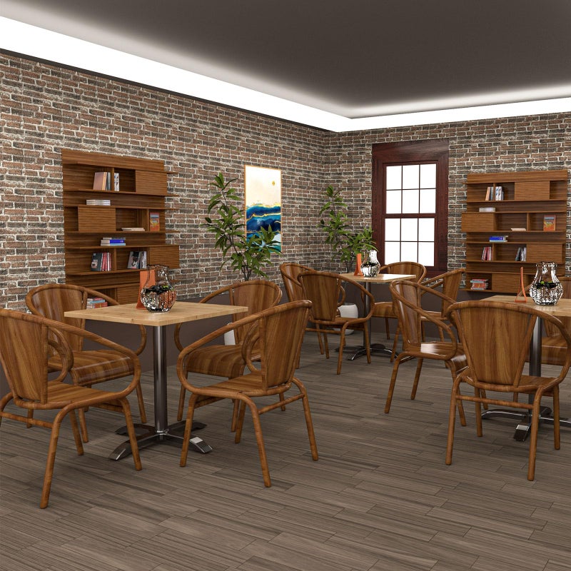 Greymond 3D Wall Panels Peel and Stick in Red White Stone, 10 PCS XPE Foam Stone 3D Wallpaper, Faux Brick Wall Panels for Bedroom, Stairs, Kitchen - Image 3