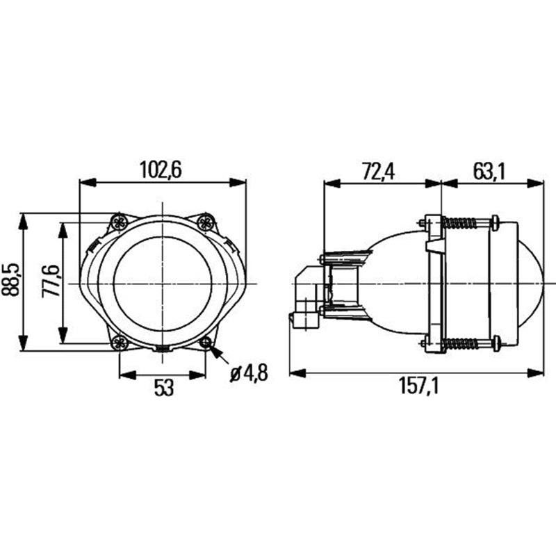 Hella 998570001 Hlmp Module 60 Hb3 Lo Sae M, Multi - Image 3