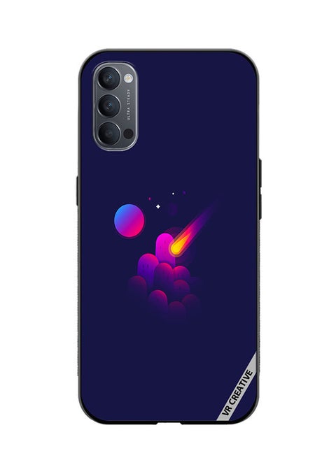 Protective Case Cover For Oppo Reno4 Space Minimalist Design Multicolour