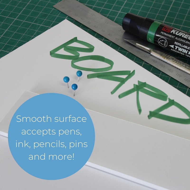 ARS Graphics ARS® A3 White Coroplast Sheet - 2 pcs, 16.5x11.8 inch, 5mm Thick PVC Corrugated Poster Board - Image 5