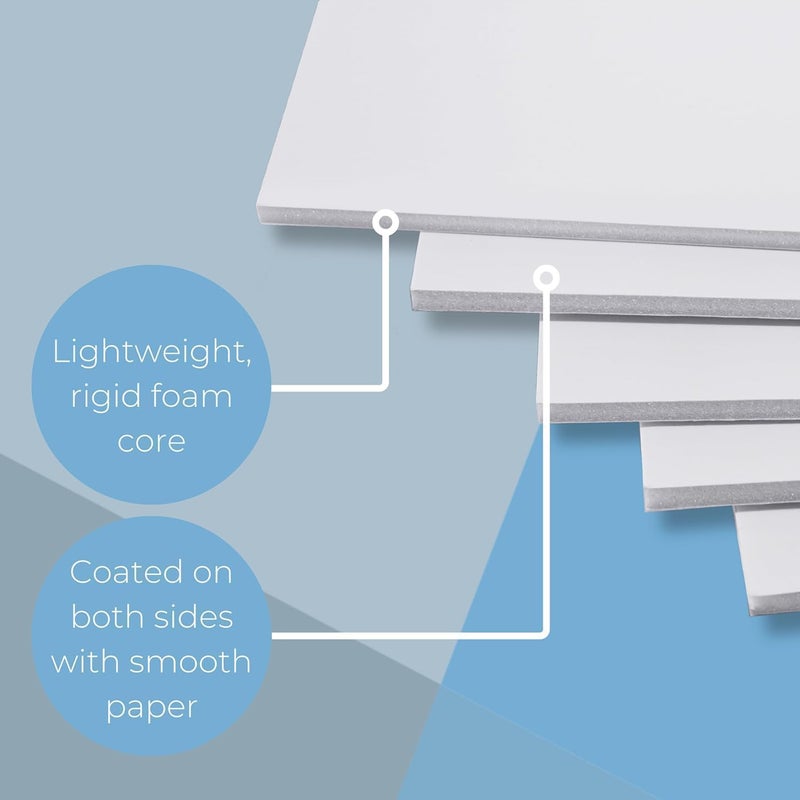 ARS Graphics ARS® A3 White Coroplast Sheet - 2 pcs, 16.5x11.8 inch, 5mm Thick PVC Corrugated Poster Board - Image 4