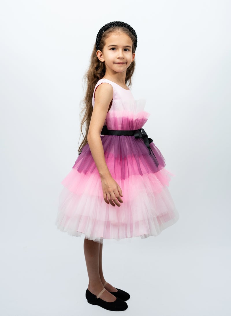 D'Daniela Tiered Tulle Dress - Image 2