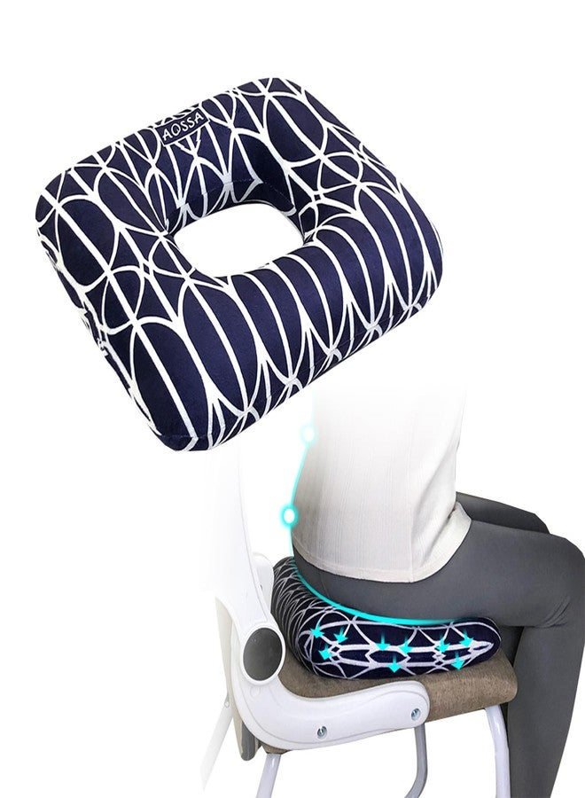 AOSSA Donut Pillow for Bed Sores, Pressure Relief Butt Cushions, Medical Sacral Square Donut Cushion, BBL Pillow for Sleeping, Bed Sore Prevention Pad, Long Sitting Tailbone Pain - Image 1