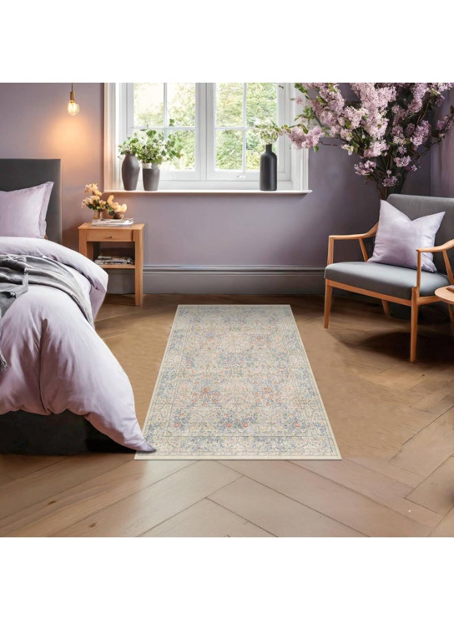 Retro Persian style living room coffee table bedroom carpet - anti slip, stain resistant, easy to clean, washable, soft and comfortable area carpet - Image 2