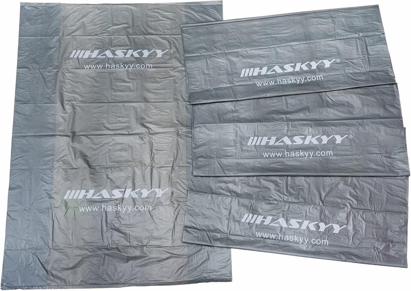 HASKYY 4-Piece XXL Tyre Bag Bag Set 110 x 110 cm I 15-16-17-18-19-20-21-22 Inch I Premium Tyre Protective Cover Bag Set for Tyre Storage, Transport and Storage - Grey - Image 3