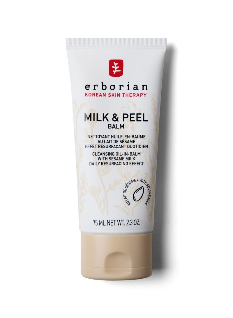 erborian Erborian Erborian - Milk & Peel Balm - 2-In-1 Make-Up Remover and Face Cleansing Balm - Korean Skin Care - 2,3 oz, 2.3 fl. oz.  - Image 1