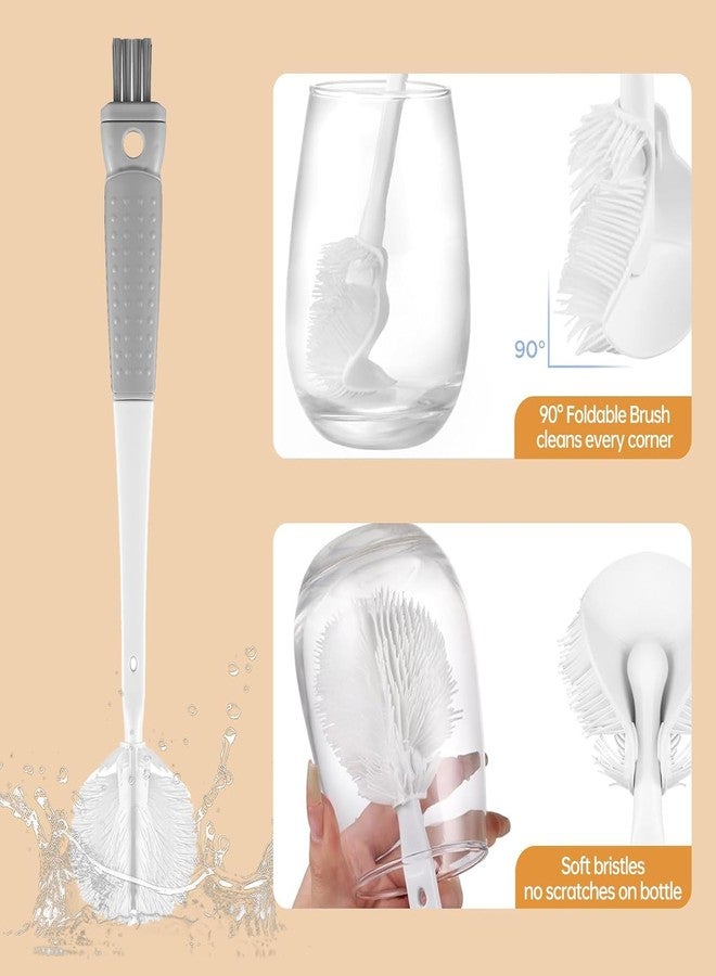 HILDA 5 in 1 Water Bottle Cleaner Brush Set | Bottle Scrubber, Cup & Straw Cleaning Brush | Multipurpose Cleaning Tool - Image 4