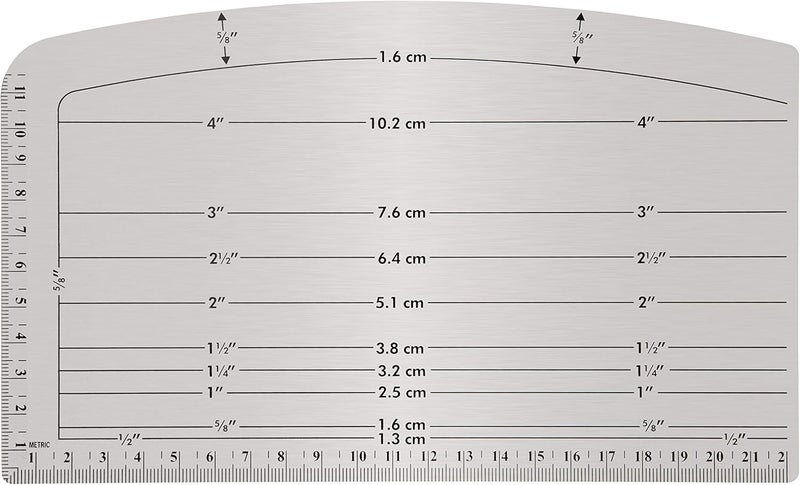Dritz Ezy Hem Gauge - Nickel with Black Printing for Accurate Hem Measurements - Image 4
