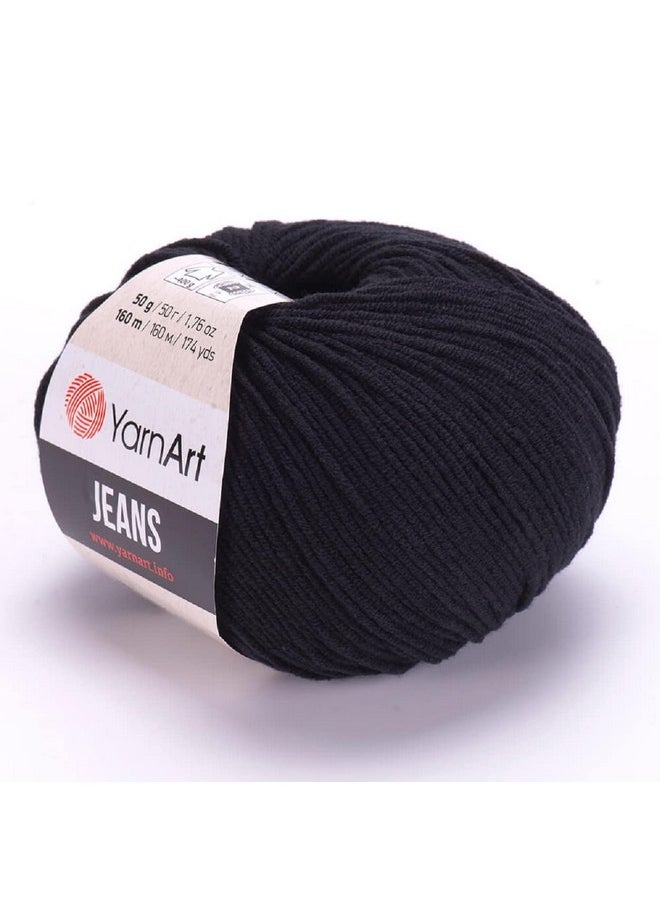 Yarnart Jeans Yarn Amigurumi Cotton Yarn Cotton Yarn Crocheting Knitting Yarn Amigurumi Cotton Yarn Turkish Yarn 55% Cotton 45% Pac (Poliacrylic) Color (53) Black - pzsku/Z69977926C848338E4A88Z/45/_/1724479991/6cade5a2-6f8e-457a-829c-54a5656f4f42