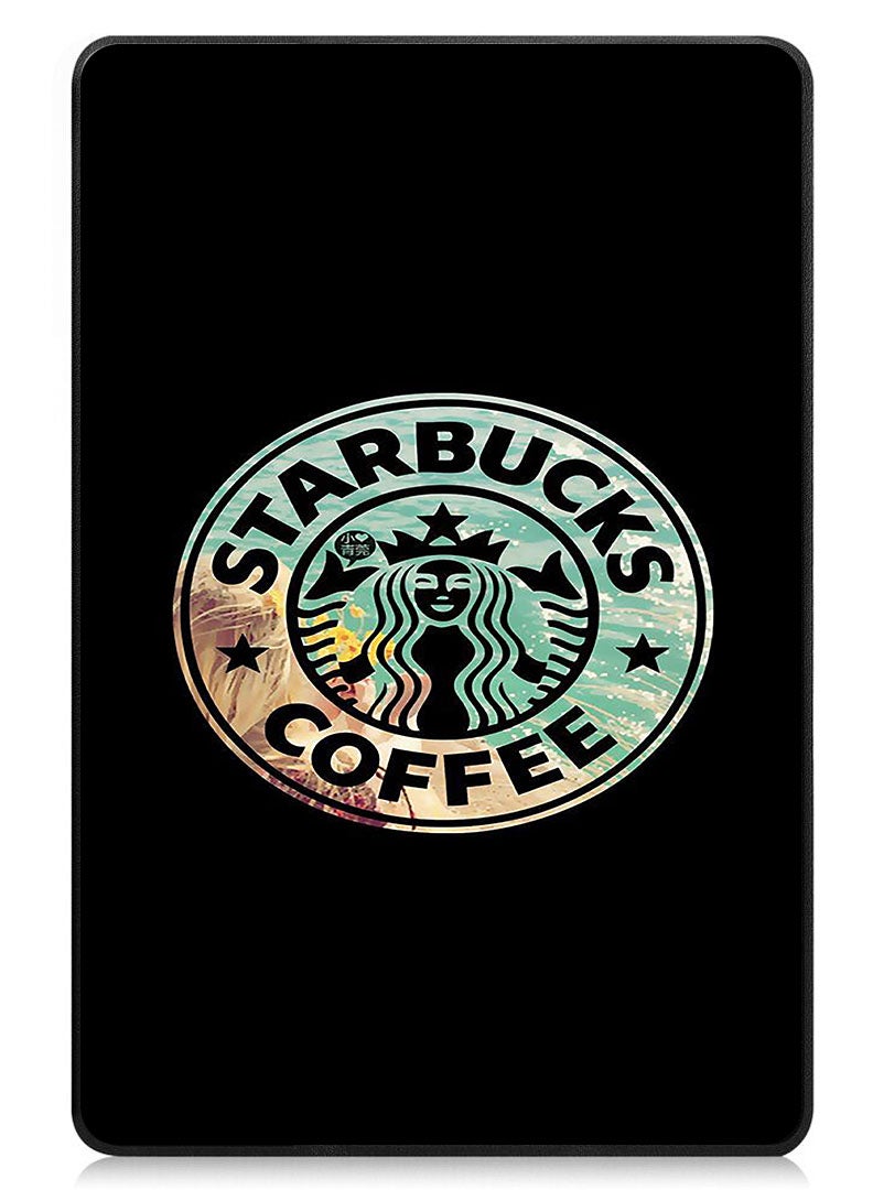 Theodor Protective Flip Case For Realme Pad 2 With Trifold Stand Auto Wake Sleep Shockproof Cover StarBucks 2 - Image 1