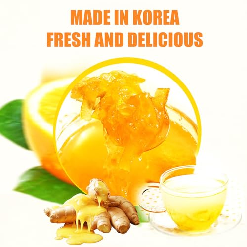 Apexy Authentic Korean Honey Citron Tea With Ginger, Citron Tea, Just Add Hot Water, Yuzu Marmalade, Yuzu for Salad, Citron Spread, No Artificial Colors, Versatile and Natural Delight, Made in KOREA 35.27oz (1kg). (Honey Citron With Ginger) - Image 5