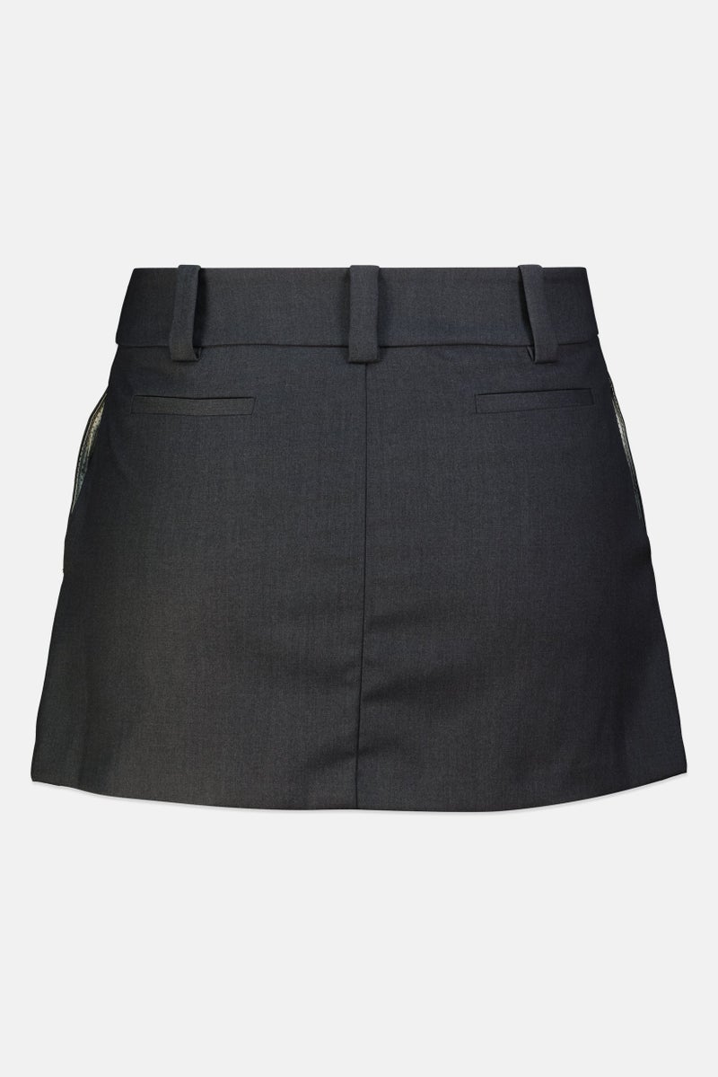PINKO Women Plain Mini Skirt, Black - Image 3