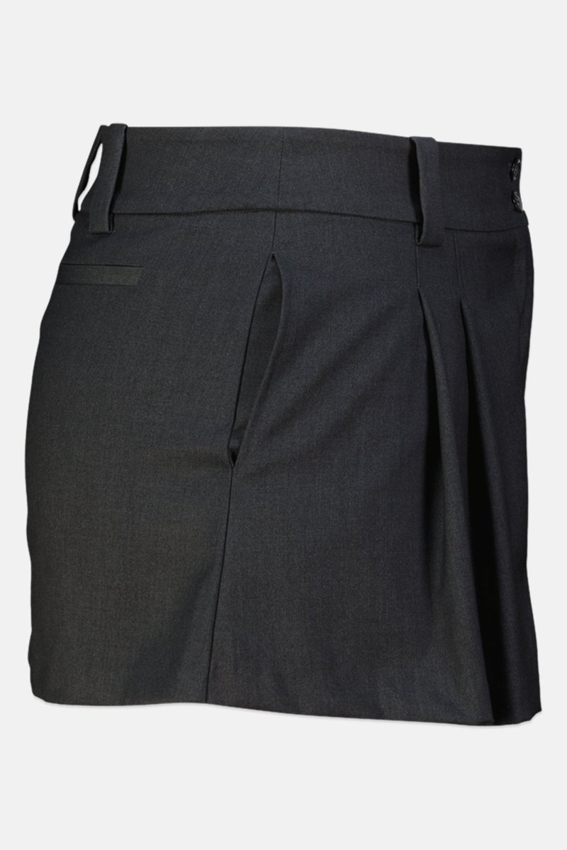 PINKO تنورة ميني بسيطة للنساء، سوداء - Image 2