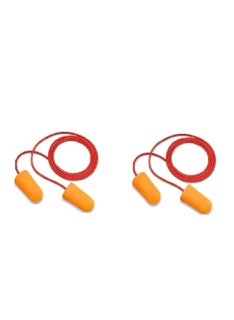Biella Ultra Soft Foam Comfortable Multi-Purpose Corded Earplugs For Sleeping, Snoring, Travel, Concerts, Studying, Loud Noise (Ear Plug, 2 Pair) - Image 1