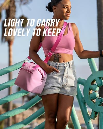 GLORIEROO Pastel Lunch Box Women Insulated Soft Waterproof Leakproof Lunch Bag Cooler Adjustable Strap BPAFree - Image 3