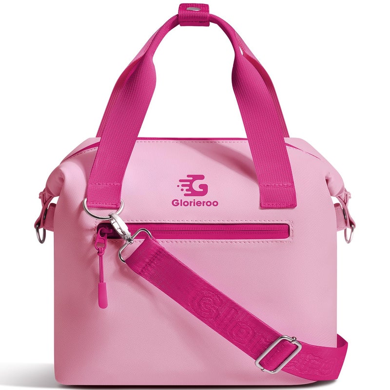 GLORIEROO Pastel Lunch Box Women Insulated Soft Waterproof Leakproof Lunch Bag Cooler Adjustable Strap BPAFree - Image 2