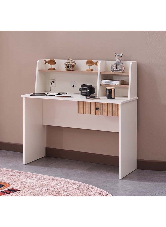 Home Box Polo Study Desk and Hutch with USB 50 x 110.5 x 110 cm  - Image 1
