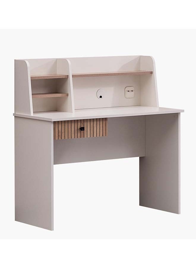 Home Box Polo Study Desk and Hutch with USB 50 x 110.5 x 110 cm  - Image 2