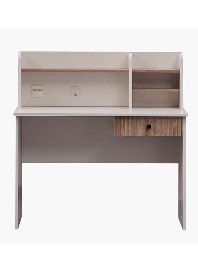 Home Box Polo Study Desk and Hutch with USB 50 x 110.5 x 110 cm  - Image 4
