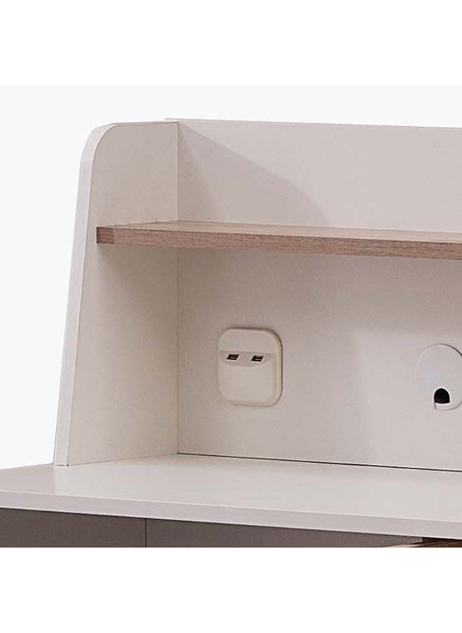 Home Box Polo Study Desk and Hutch with USB 50 x 110.5 x 110 cm  - Image 5