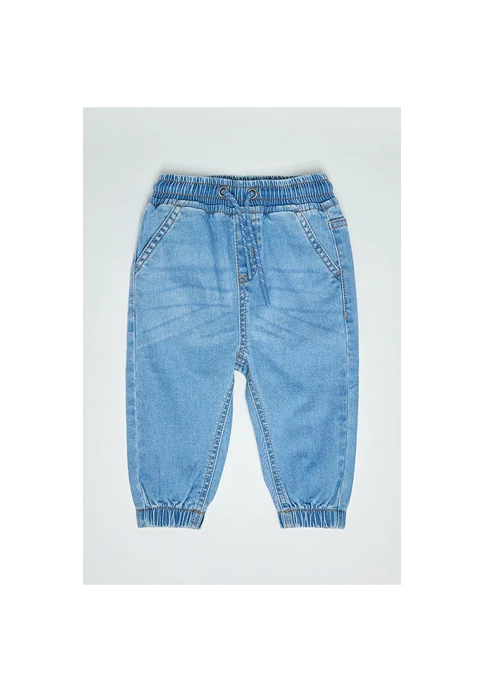 أر أند بي Washed Jogger Jeans with Drawstring Waist