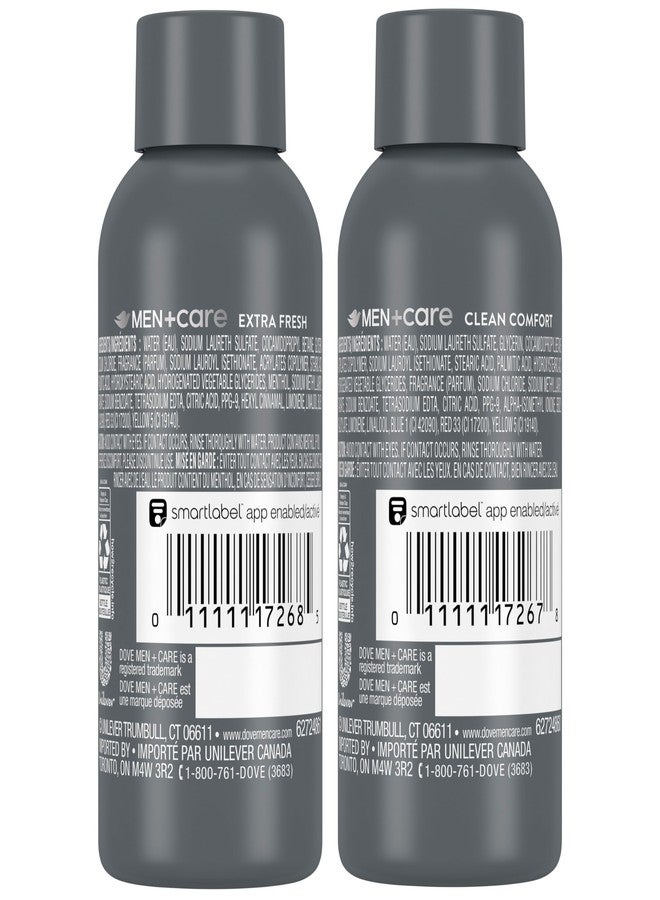 Dove Men+Care DOVE MEN + CARE Body & Face Wash Variety 2-Pack - Extra Fresh + Clean Comfort, Travel Essentials, 3 Oz Ea - Image 2