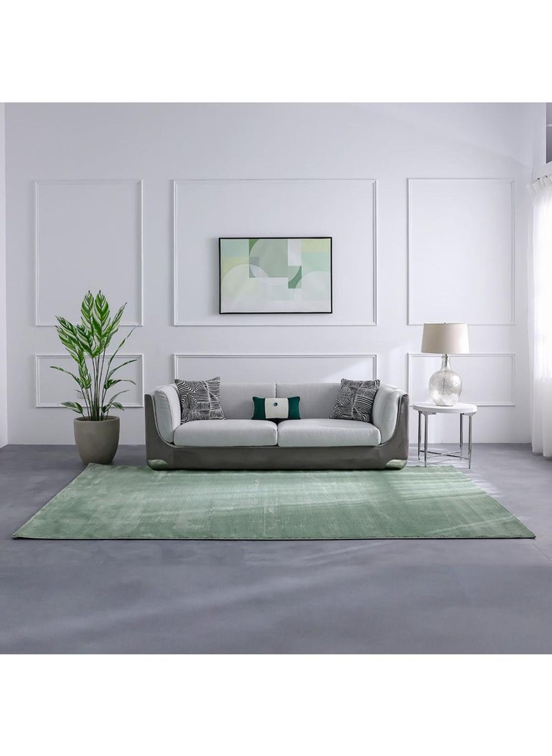 DANUBE HOME Modern Mose Rug  Polypropylene + Polyester Area Rug Floor Covering L300xW200cm-Green  - Image 5