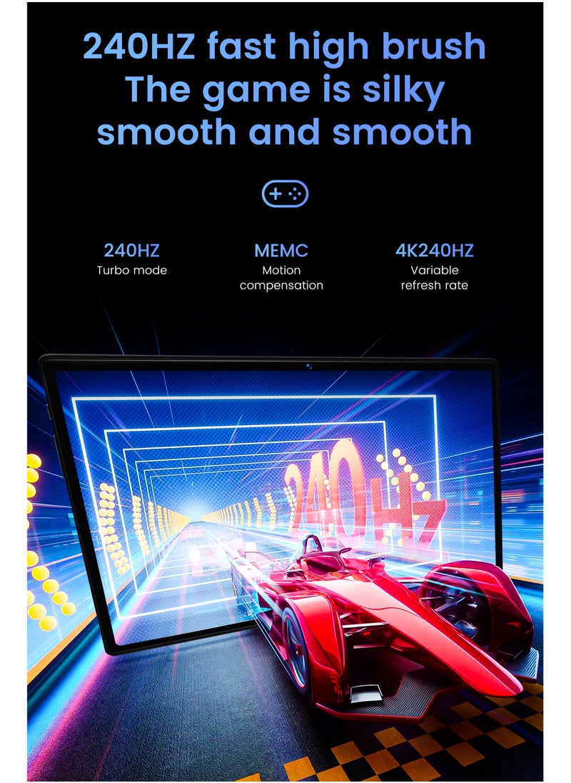 X - Prime - 10.1-Inch HD+ AMOLED Display Android 15 Smart Tablet with Keyboard and Mouse 12GB RAM 512GB ROM Dual SIM 5G Wi-Fi S25 Ultra Tab Blue - Image 1