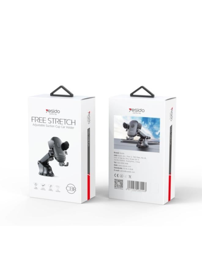 Yesido C138 Universal Flexible Dash Dashboard Suction Cup Clamp Phone Holder For Car - Image 5