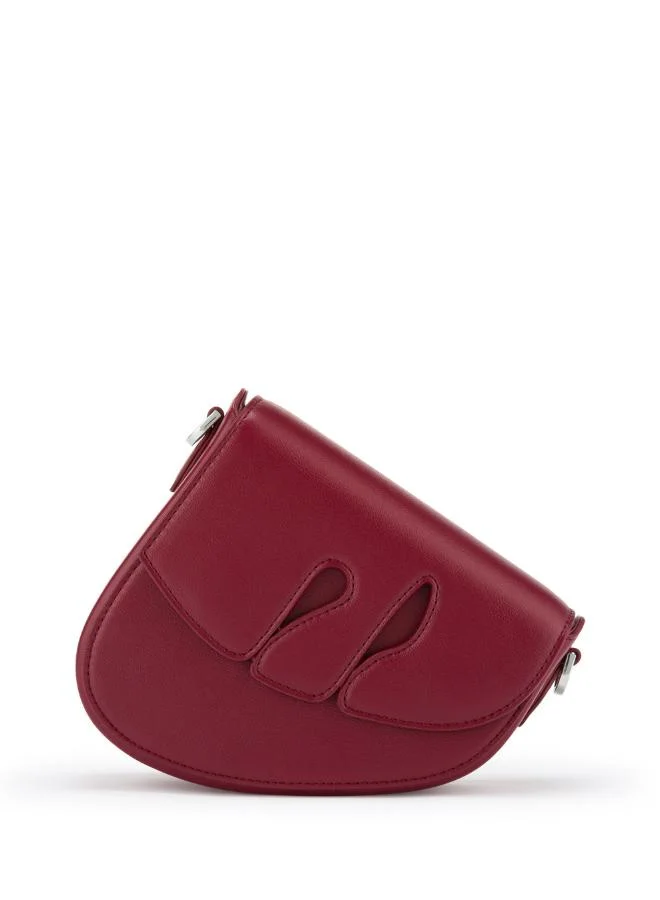Veganologie Pebble Bag in Red Made From 1 Bamboo Stem