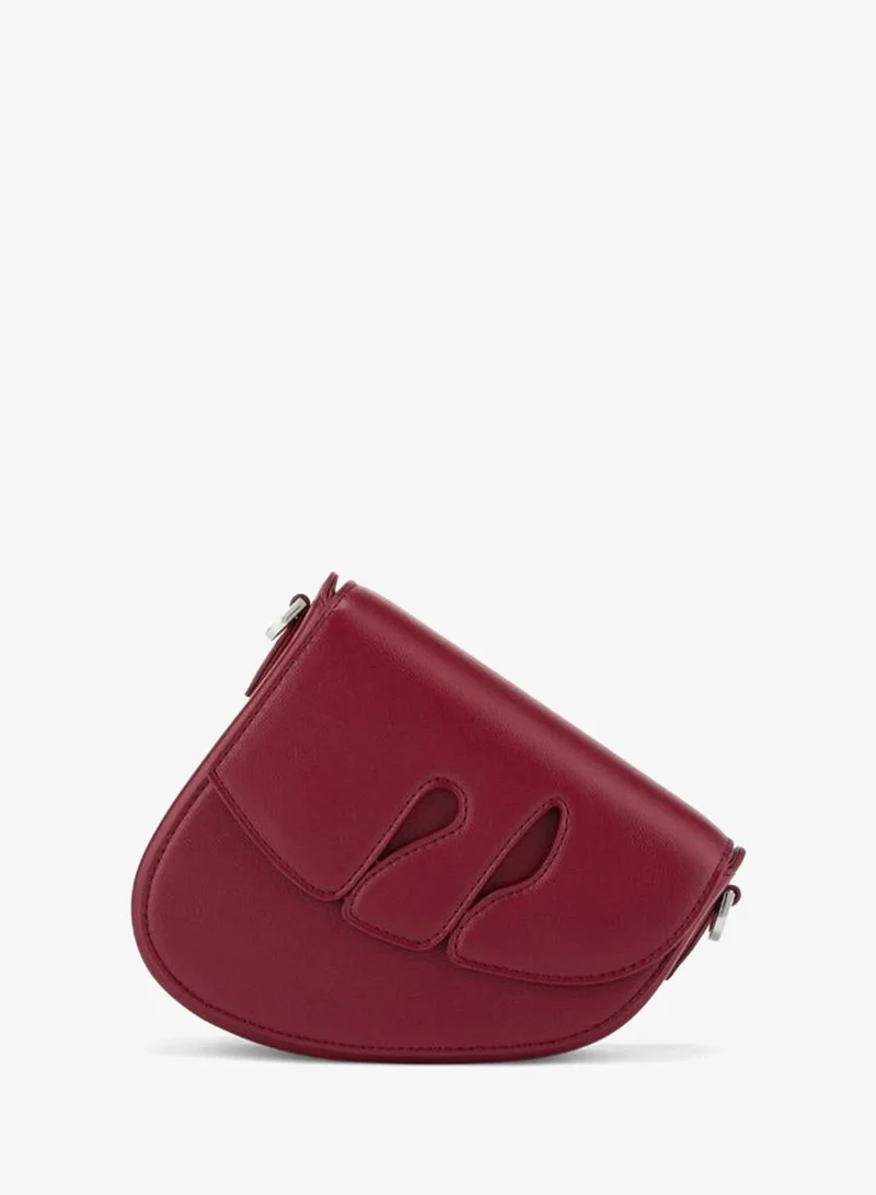 Veganologie Pebble Bag in Red Made From 1 Bamboo Stem