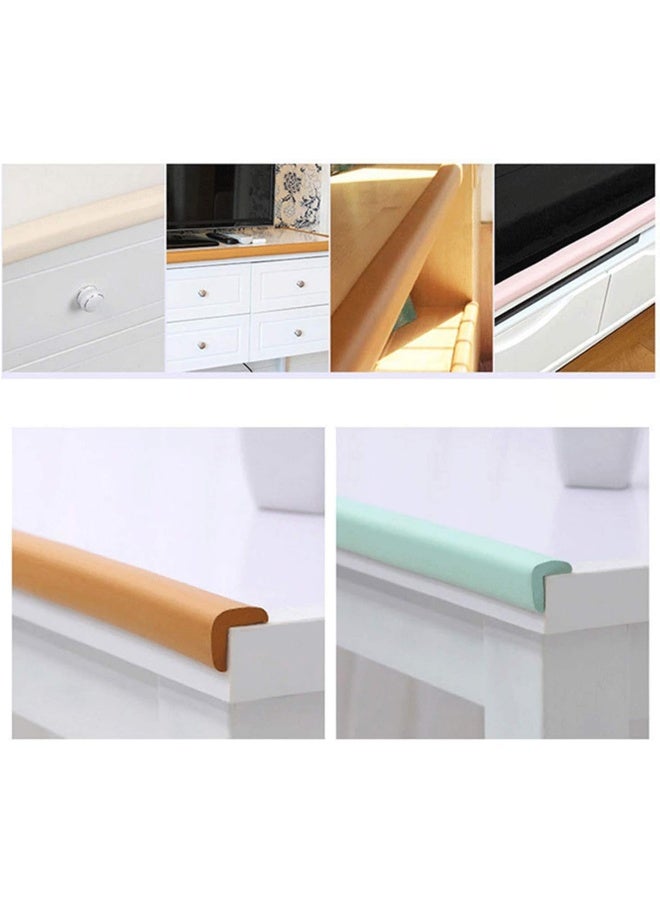 M2cbridge L Shape Extra Thick Furniture Table Edge Protectors Foam Baby Safety Bumper Guard 6.5 Ft (Grey with 4 Corners) - Image 3