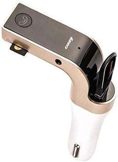 CARG7 طقم سيارة CarG7 اللاسلكي المزود بتقنية البلوتوث لجميع المركبات مع مشغل MP3 ومنفذ Aux وشاحن USB TF FM بدون استخدام اليدين 