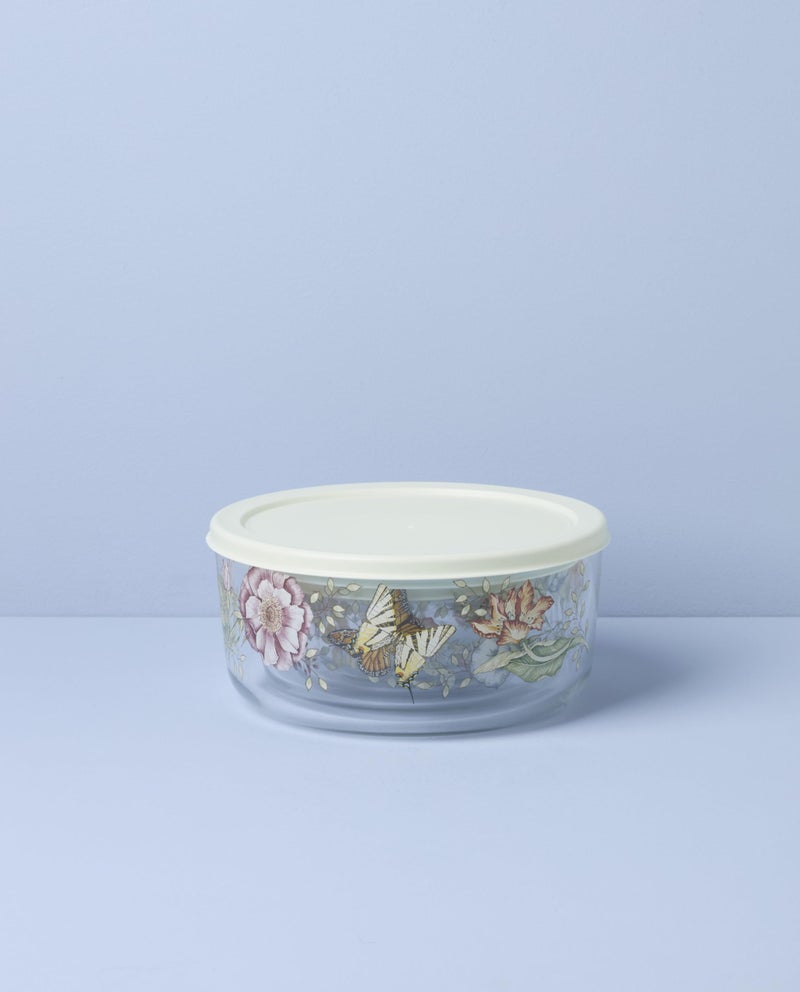 Lenox 897944 Butterfly Meadow Glass Food Storage Containers With Lids, Set Of 4 - Image 3