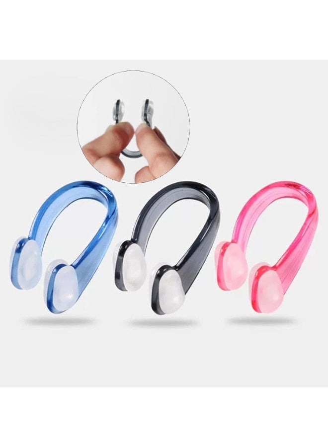 MJZ 5 pcs Silicone Swimming Nose Clips, Waterproof Nose Protectors for Swimming Training, Snorkeling, Diving, and Bathing Nose Guard Comfortable Fit for Kids and Adults - Image 2