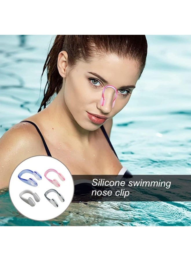MJZ 5 pcs Silicone Swimming Nose Clips, Waterproof Nose Protectors for Swimming Training, Snorkeling, Diving, and Bathing Nose Guard Comfortable Fit for Kids and Adults - Image 3