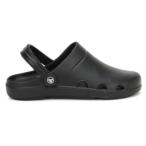 Aqualite AL-643 Casual Slip-On Clogs for Man with Back-Strap Lightweight & Quick Dry, Anti-Skid EVA Sandal for man Black - Image 4