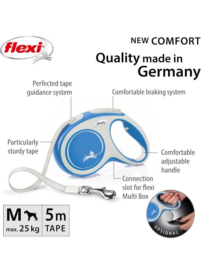 Flexi New Comfort Tape Leash - Blue Medium - Image 2