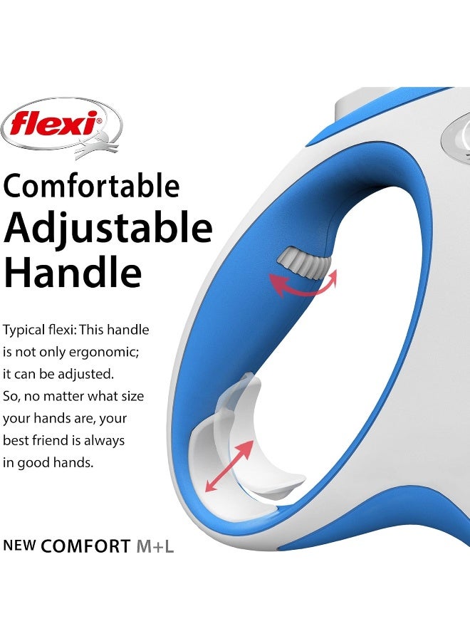 Flexi New Comfort Tape Leash - Blue Medium - Image 4
