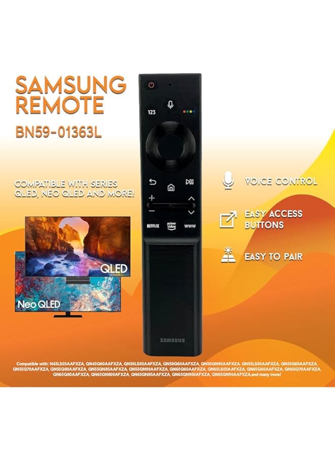 HuHa - Ceybo OEM 2021 Model BN59-01363L Replacement for BN59-01363A Samsung Remote Control Smart TVs Compatible with Neo QLED, The Frame and Crystal UHD Series - Image 1