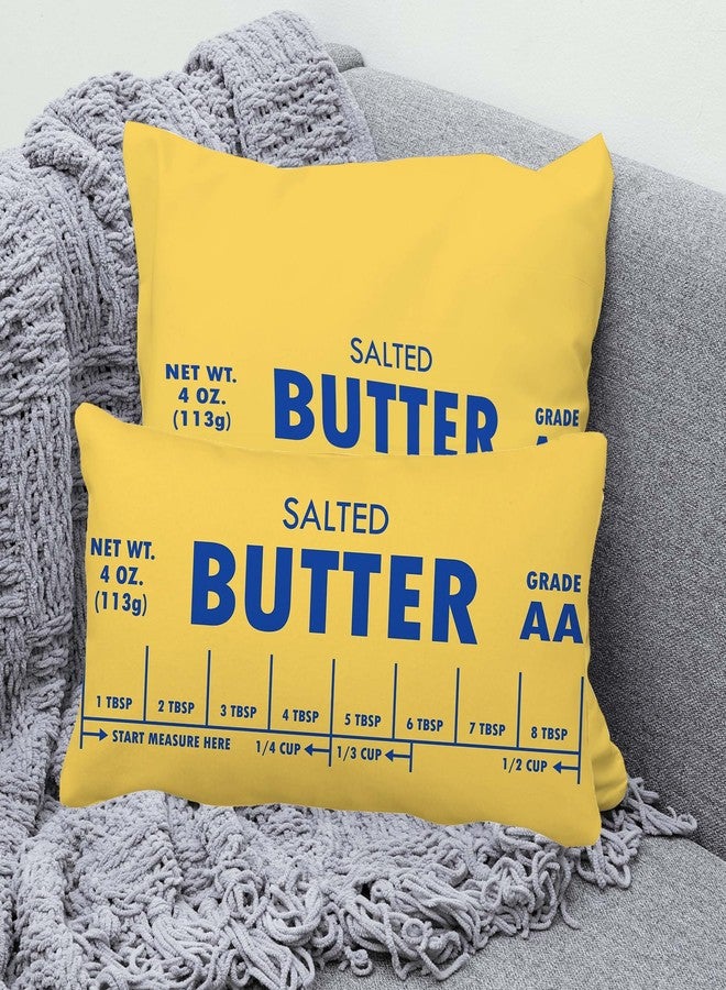 Decorbox Butter Lover 12x20 Inch Funny Throw Pillow Cover, Foodie Food Decorative Cushion Case, Home Kitchen Room Decor Chef Baker Hostess Mom Wife Sister Her Kid Boy Girl Pet Gift Novelty Pillowcase - Image 3