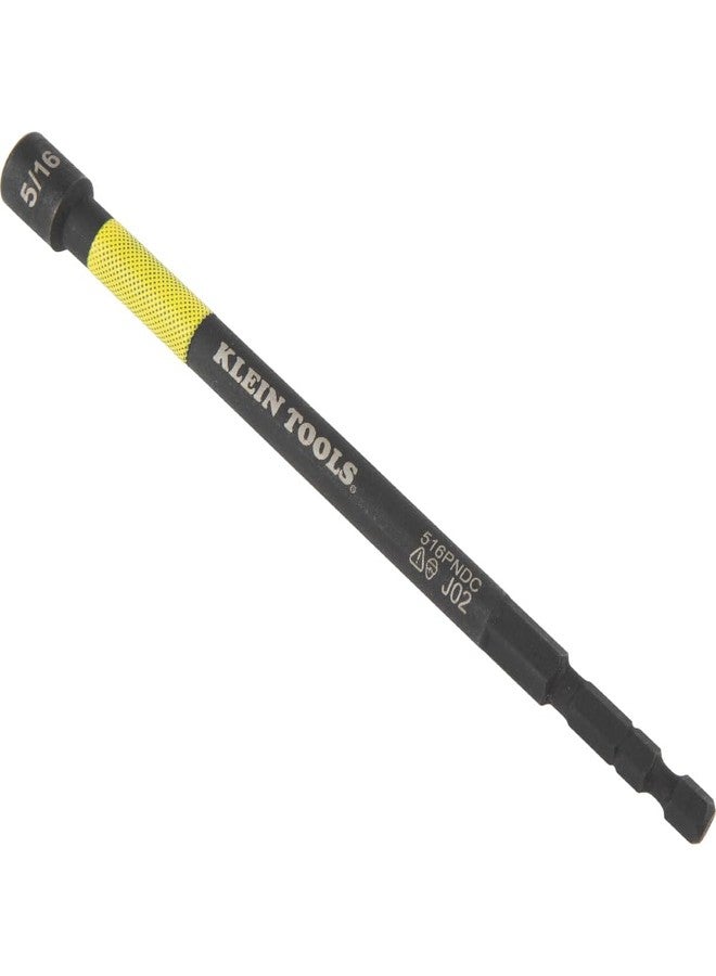 Klein Tools 516PNDC 5/16-Inch Magnetic Color-Coded Power Nut Setter, SAE, Impact-Rated Hex Nut Driver with 5-Inch Extended Reach Shaft - Image 5